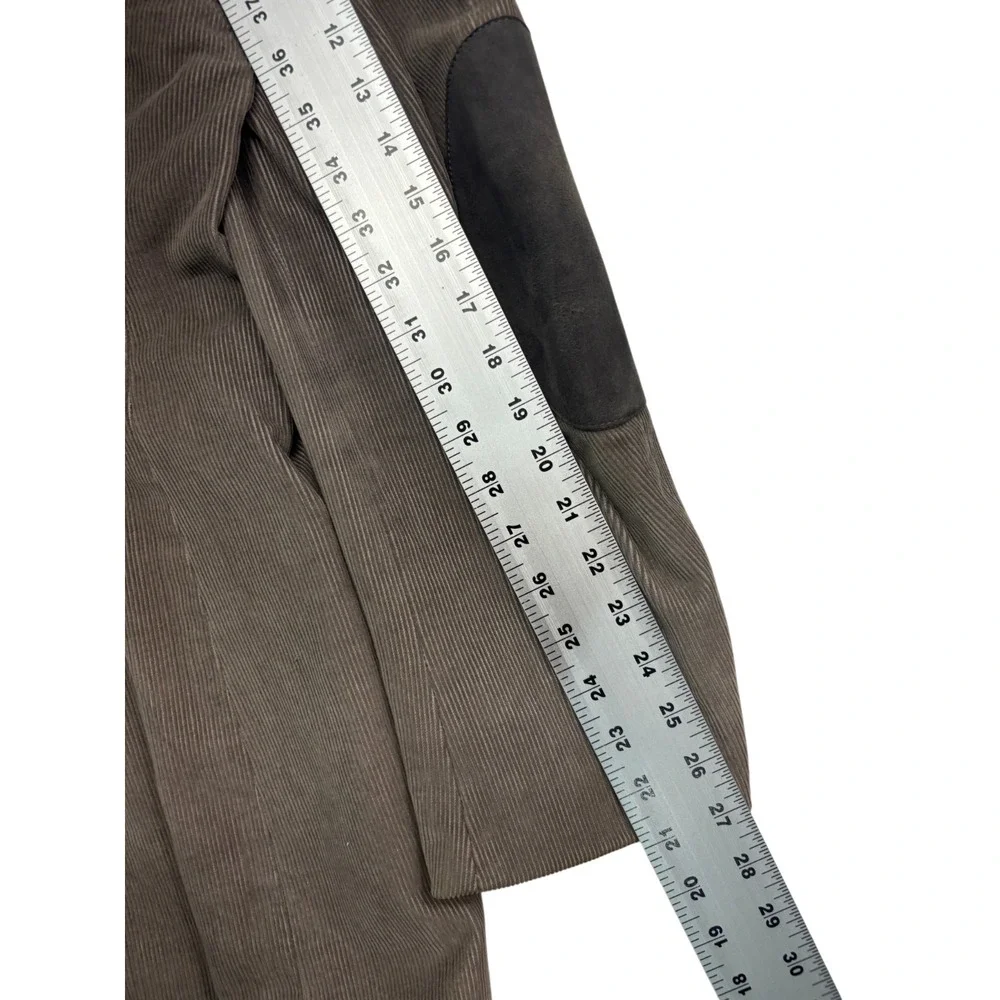 vtg 70s Western Corduroy Blazer 46L Jacket Sport Suit Coat Elbow Patches Taupe‎